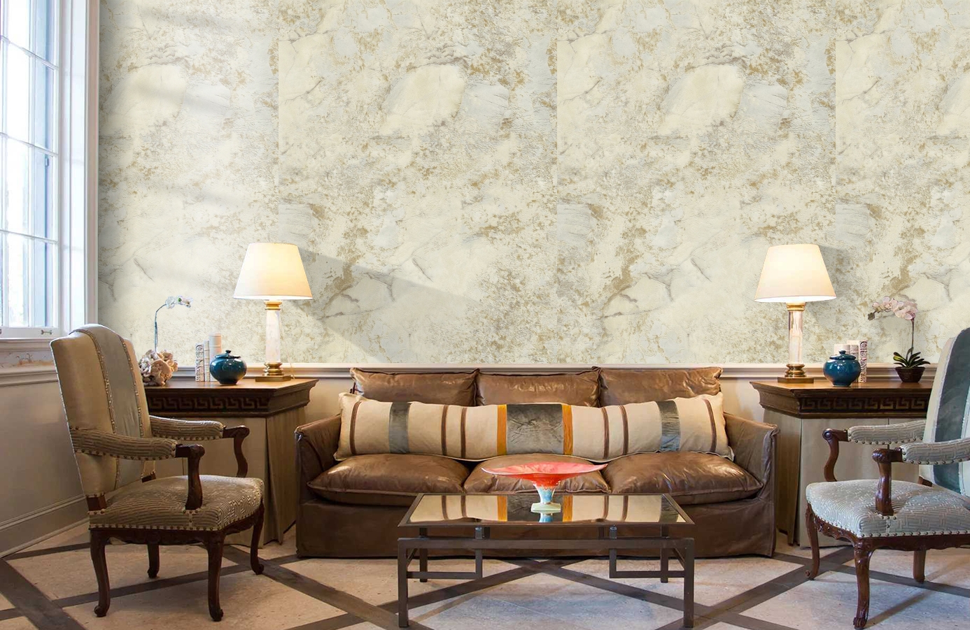 Обои 85606 фото в интерьере кабинета