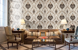 Обои R28012 фото в интерьере кабинета превью