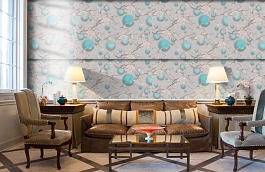 Обои 4330-3 фото в интерьере кабинета превью