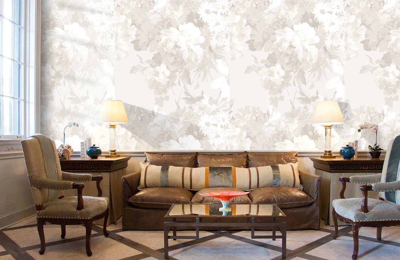 Обои 287111 фото в интерьере кабинета