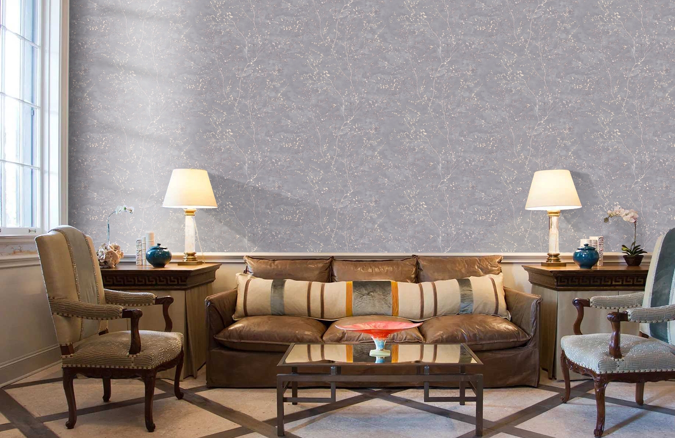 Обои 588257 фото в интерьере кабинета