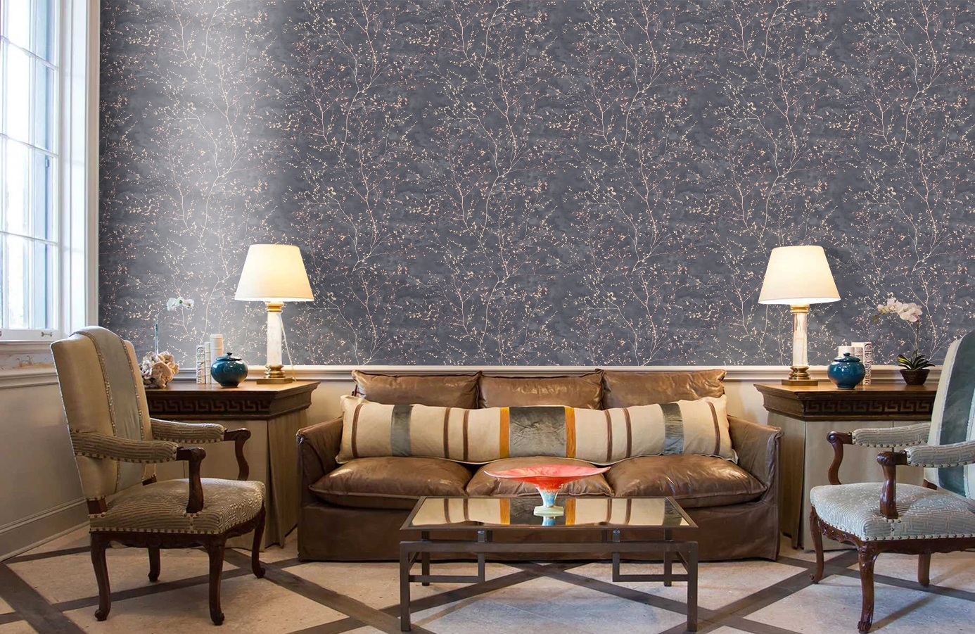 Обои 588259 фото в интерьере кабинета