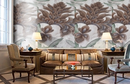 Обои HK61423 фото в интерьере кабинета превью