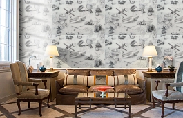 Обои 11209-02 фото в интерьере кабинета превью