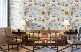 Обои 11209-03 фото в интерьере кабинета превью