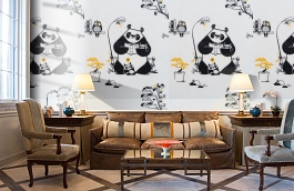 Обои 11234-01 фото в интерьере кабинета превью