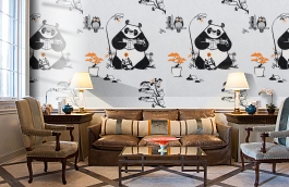 Обои 11234-02 фото в интерьере кабинета превью