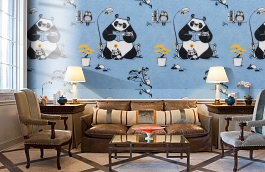 Обои 11234-03 фото в интерьере кабинета превью