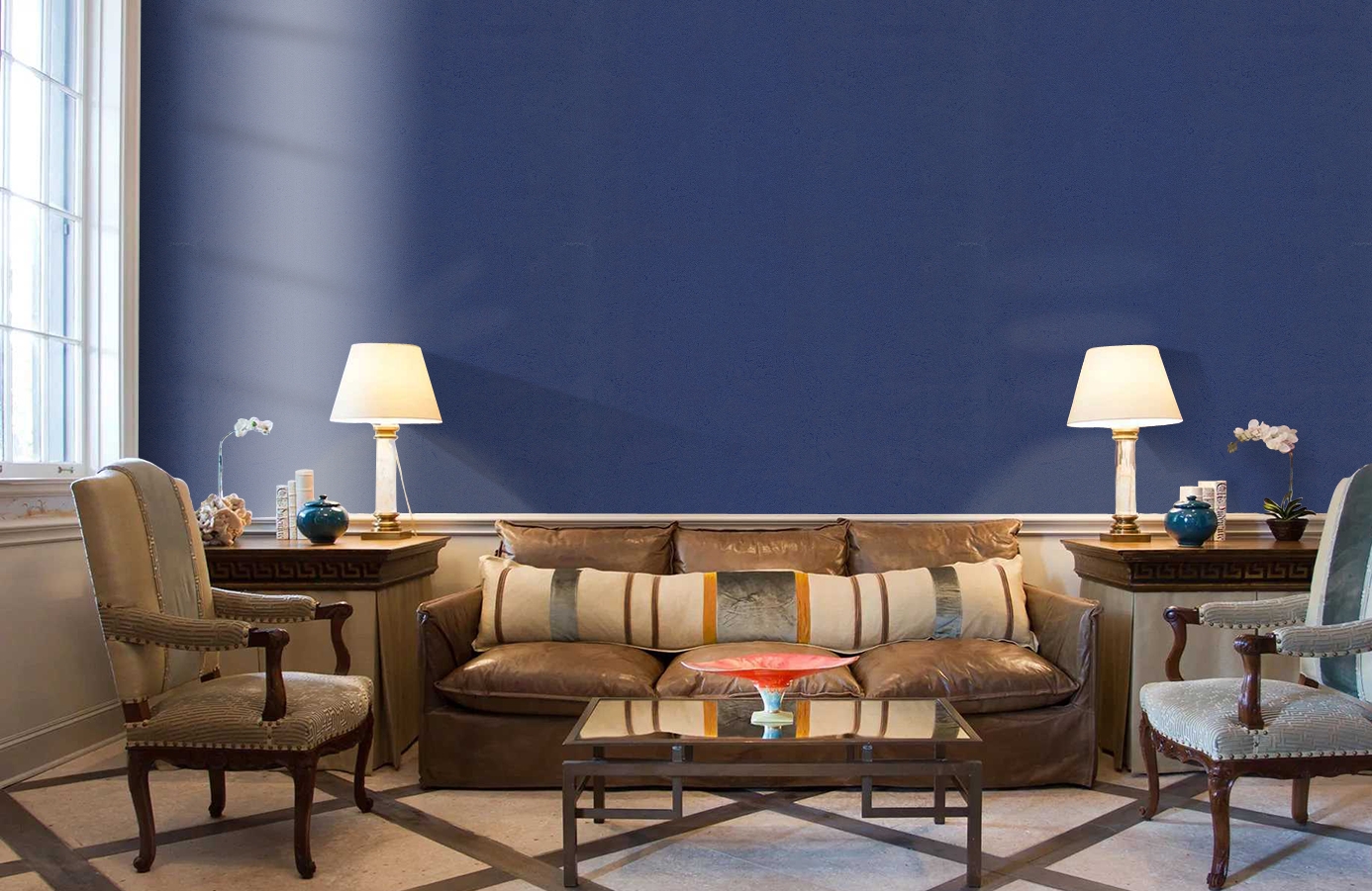 Обои 30055DG фото в интерьере кабинета