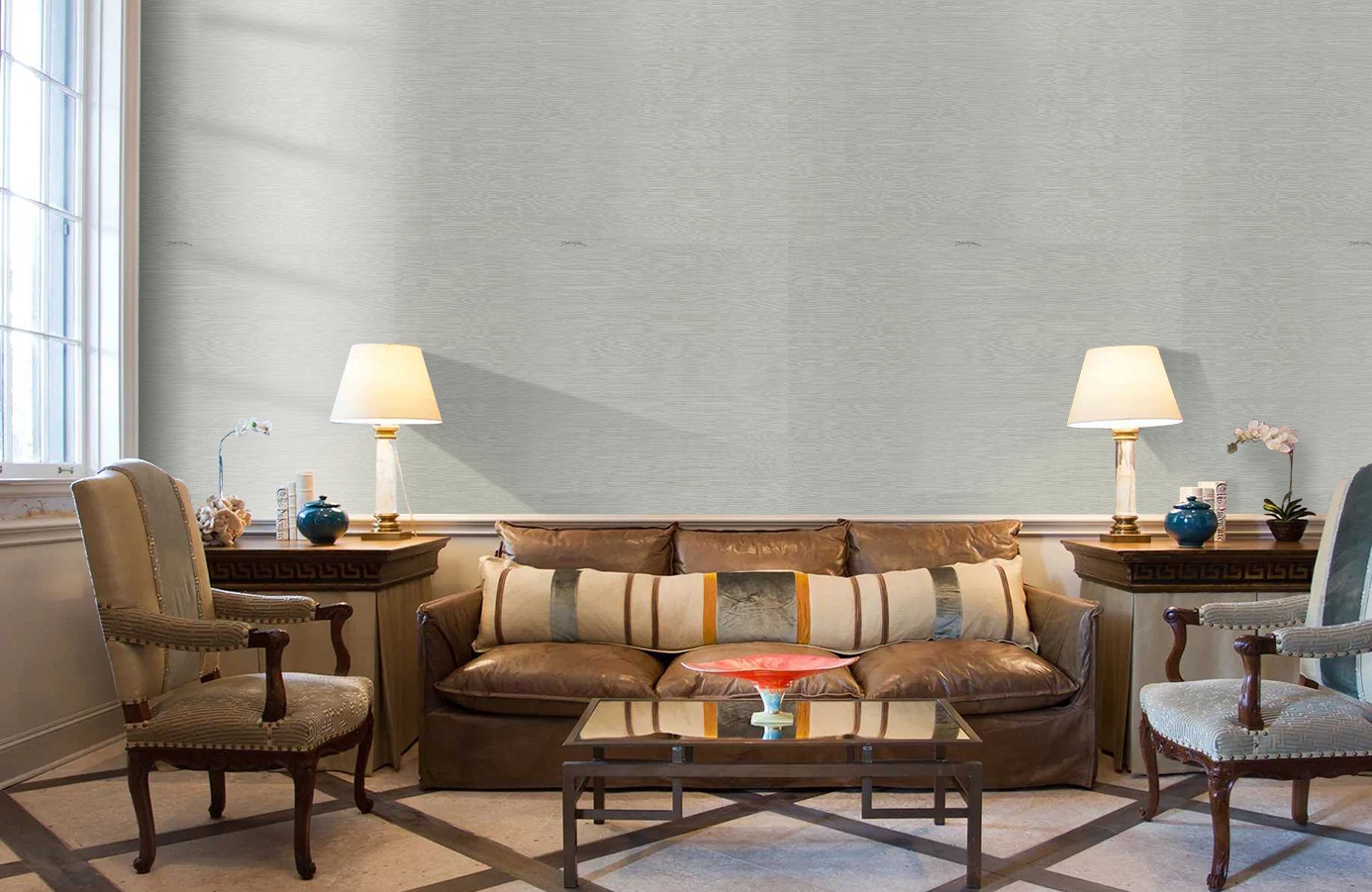 Обои 30064DG фото в интерьере кабинета