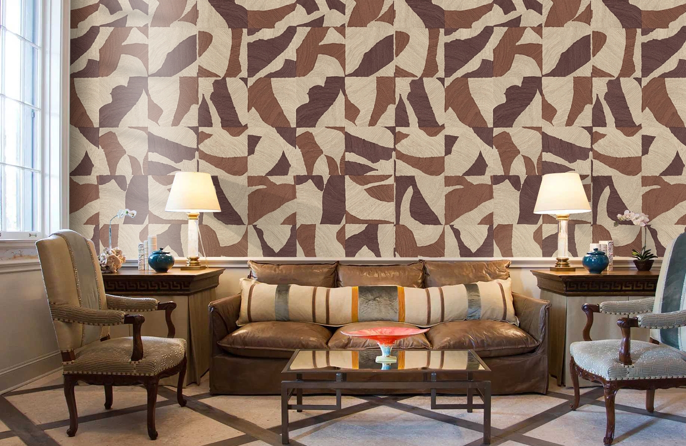 Обои 21061 фото в интерьере кабинета