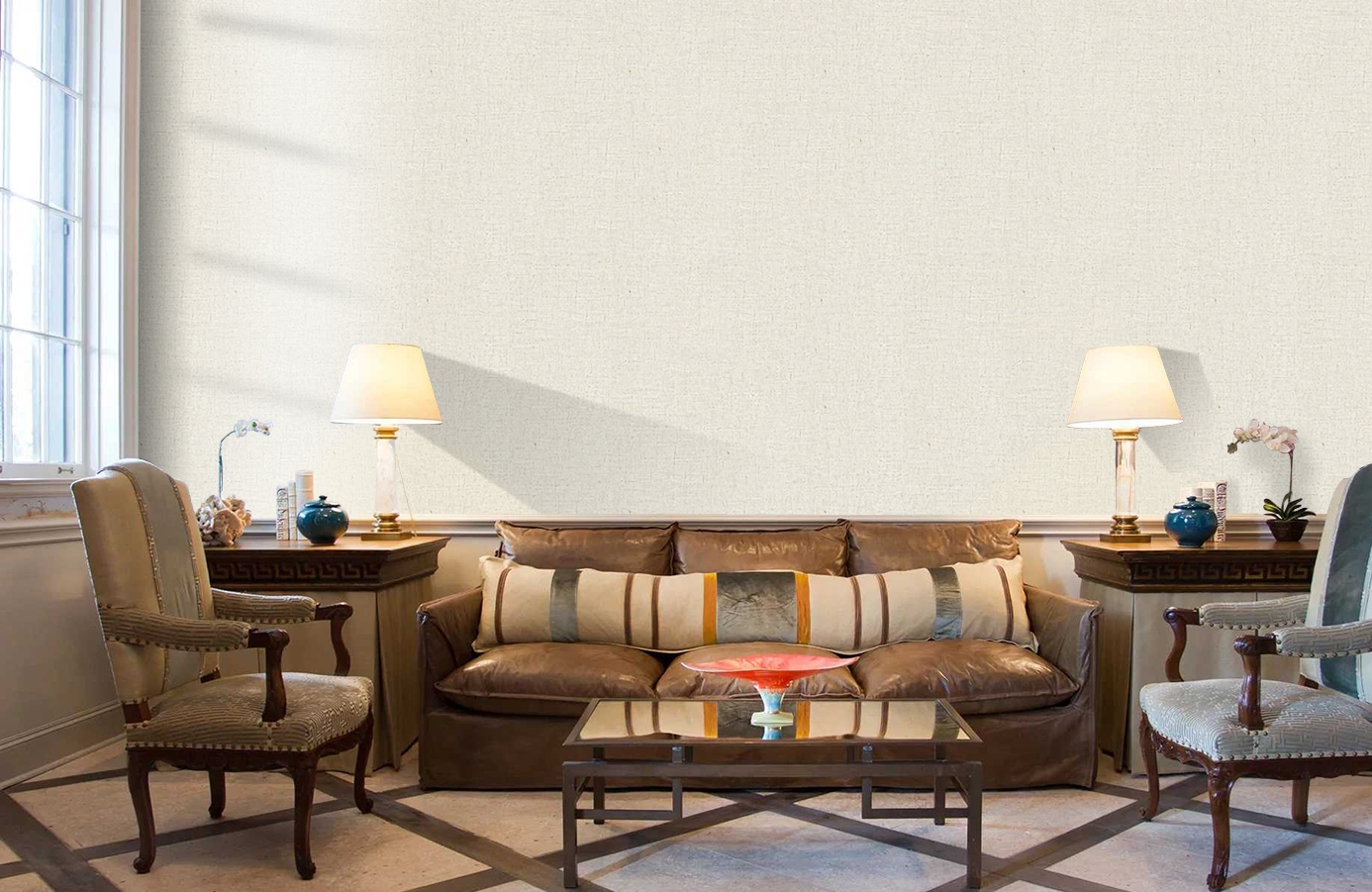 Обои 3213-4 фото в интерьере кабинета