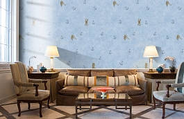 Обои 3513-3 фото в интерьере кабинета превью