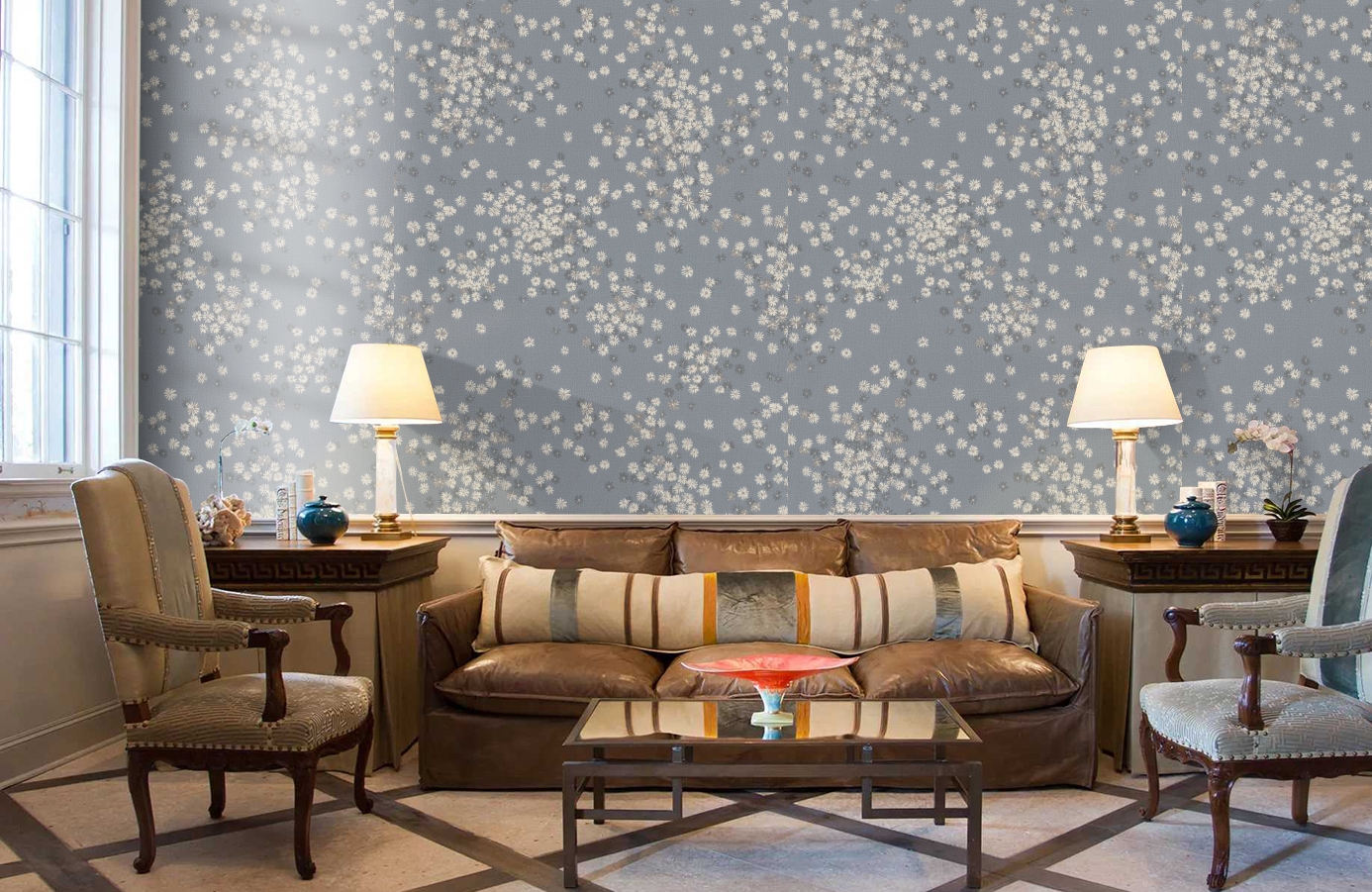 Обои 7282-03 фото в интерьере кабинета Обои 7282-03 фото в интерьере кабинета