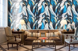 Обои E106907 фото в интерьере кабинета превью