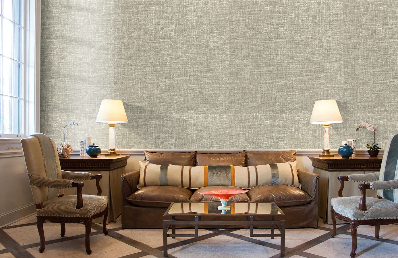 Обои MS11601 фото в интерьере кабинета