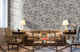 Обои HK63351 фото в интерьере кабинета превью