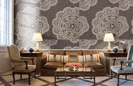 Обои 10-aur-p фото в интерьере кабинета превью