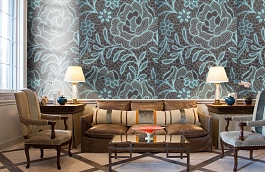 Обои 12-aur-f фото в интерьере кабинета превью