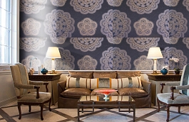 Обои 12-TF-P фото в интерьере кабинета превью