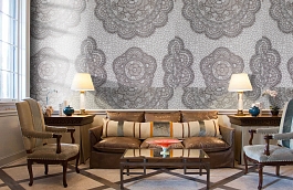 Обои 8-aur-p фото в интерьере кабинета превью