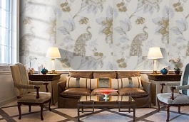 Обои AZZ-1P фото в интерьере кабинета превью