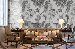 Обои AZZ-2P фото в интерьере кабинета превью