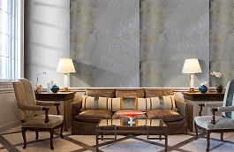 Обои AZZ-30 фото в интерьере кабинета превью