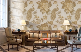 Обои AZZ-4P фото в интерьере кабинета превью