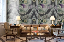 Обои AZZ-60 фото в интерьере кабинета превью