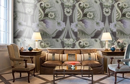 Обои AZZ-80 фото в интерьере кабинета превью