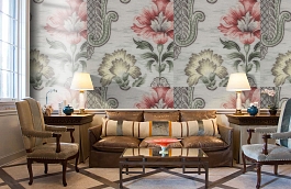 Обои AZZ-8V фото в интерьере кабинета превью