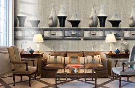 Обои OR404 фото в интерьере кабинета превью