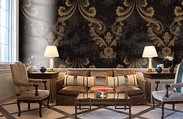 Обои 63F фото в интерьере кабинета превью