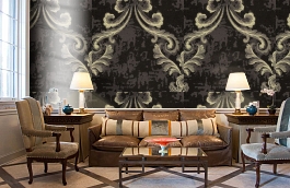 Обои 65F фото в интерьере кабинета превью