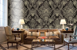 Обои 65V фото в интерьере кабинета превью