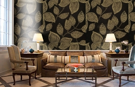 Обои 7PPV-A фото в интерьере кабинета превью