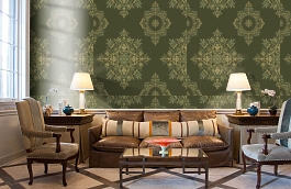 Обои V15001 фото в интерьере кабинета превью