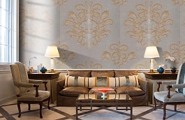 Обои 7SA-A фото в интерьере кабинета превью