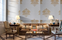 Обои KTE07003 фото в интерьере кабинета превью