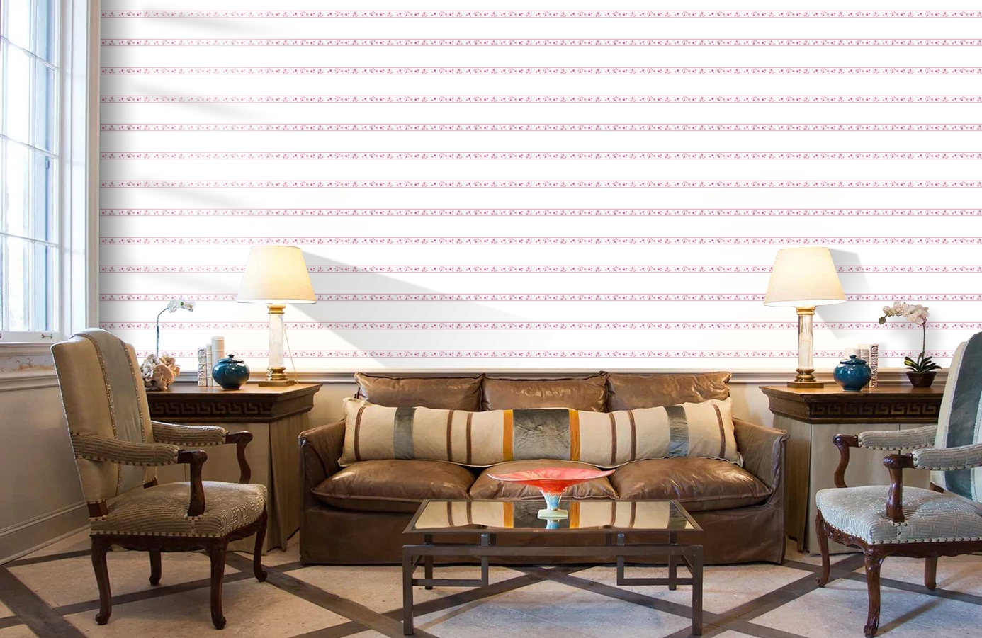 Обои 2193-12 фото в интерьере кабинета