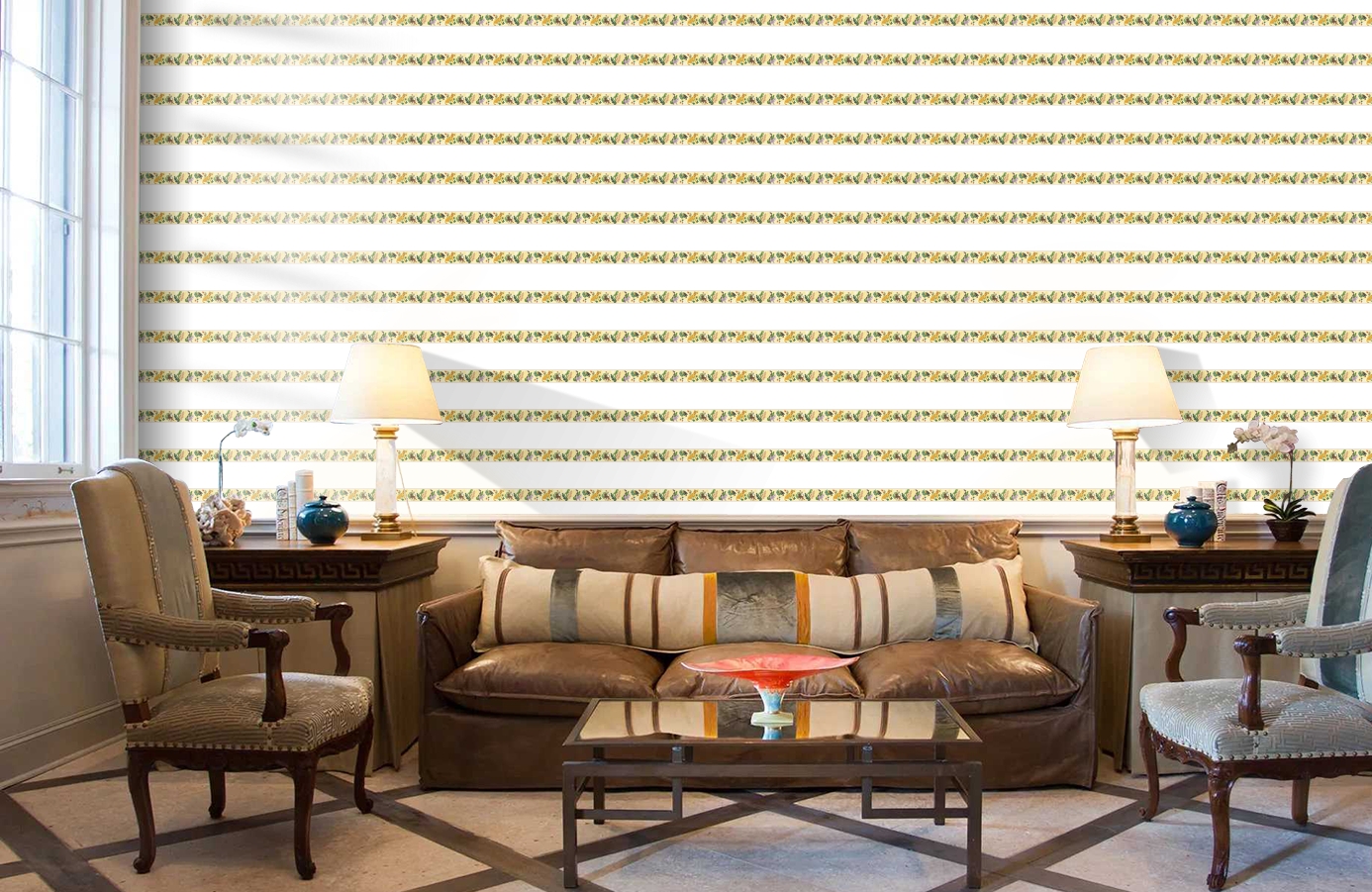 Обои 30306-1 фото в интерьере кабинета