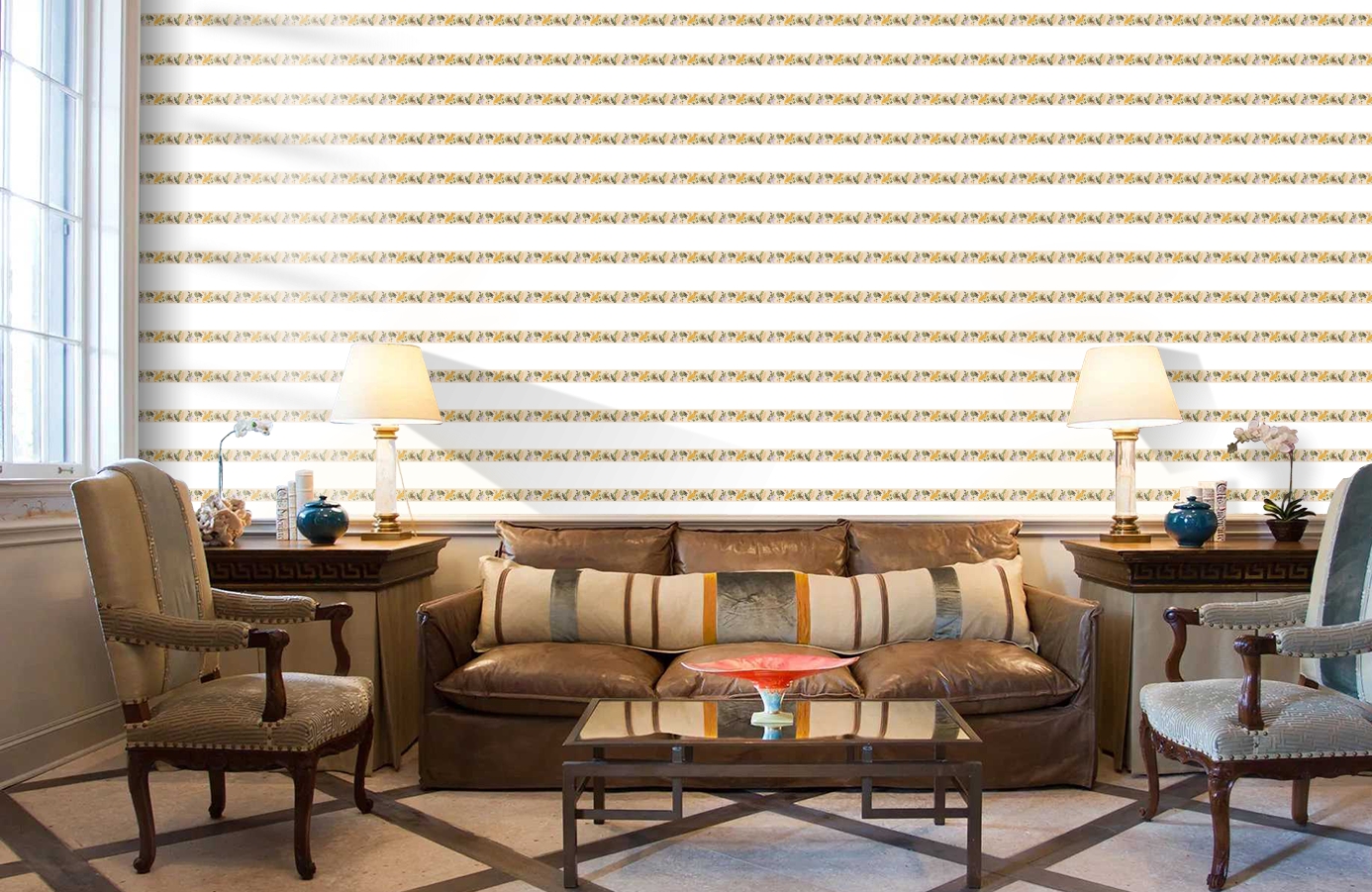 Обои 30306-2 фото в интерьере кабинета