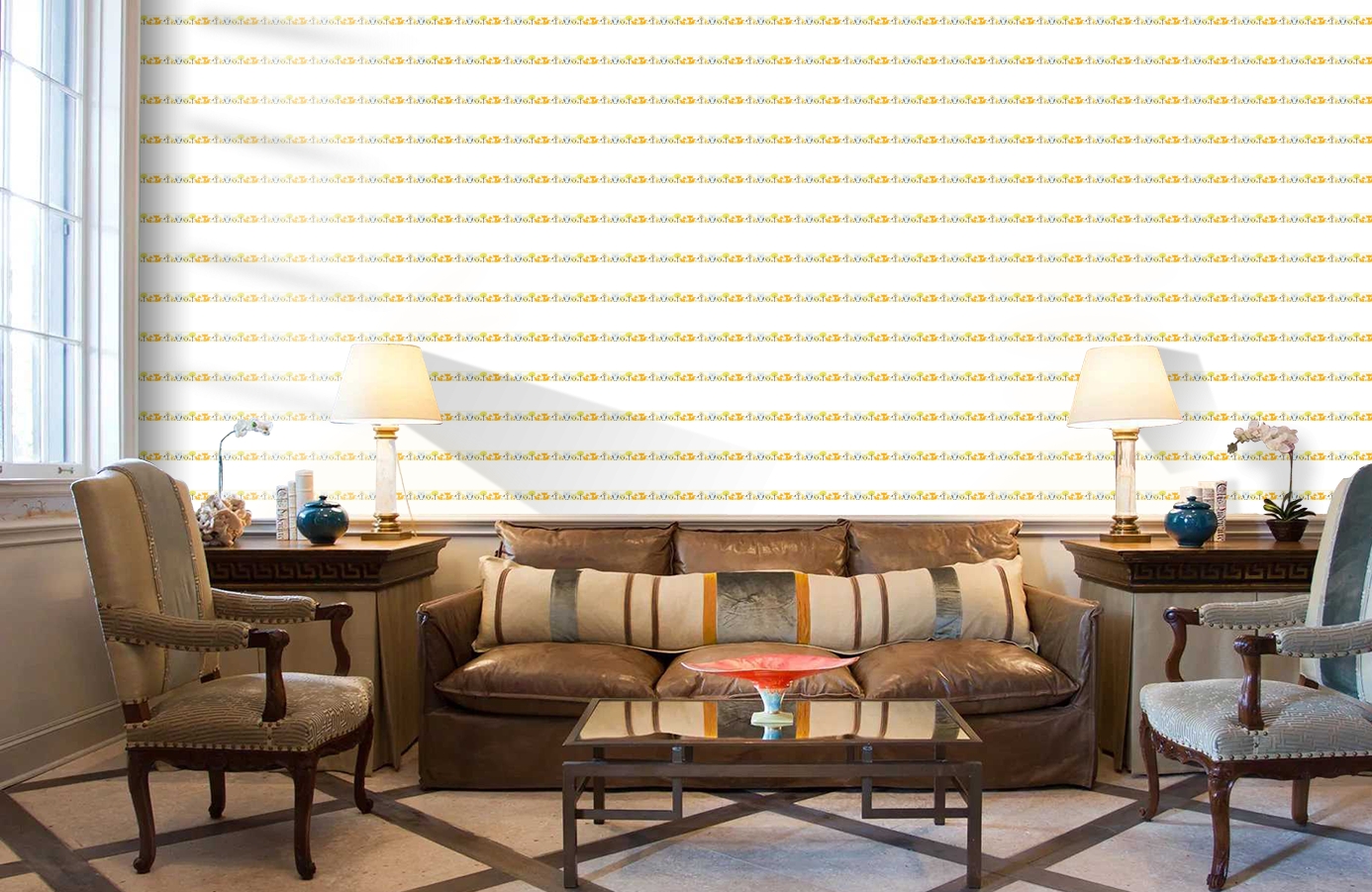 Обои 94113-1 фото в интерьере кабинета