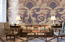 Обои Rococo 4 фото в интерьере кабинета превью