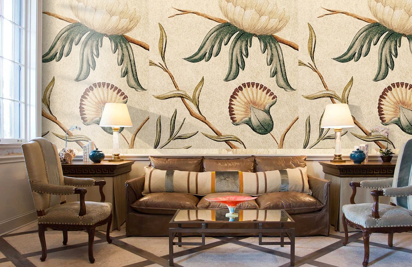 Обои Adams-Eden-1275491599697 фото в интерьере кабинета