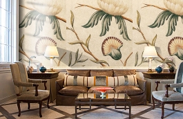 Обои Adams-Eden-1275491599697 фото в интерьере кабинета превью