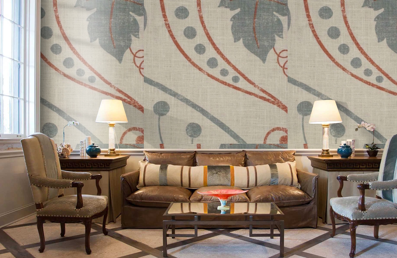 Обои Chateau-Sienna-Wpcw161633 фото в интерьере кабинета