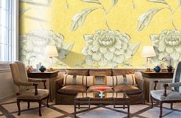 Обои Jasperpeony-Georgianyello фото в интерьере кабинета превью