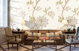 Обои Indienne 3 фото в интерьере кабинета превью